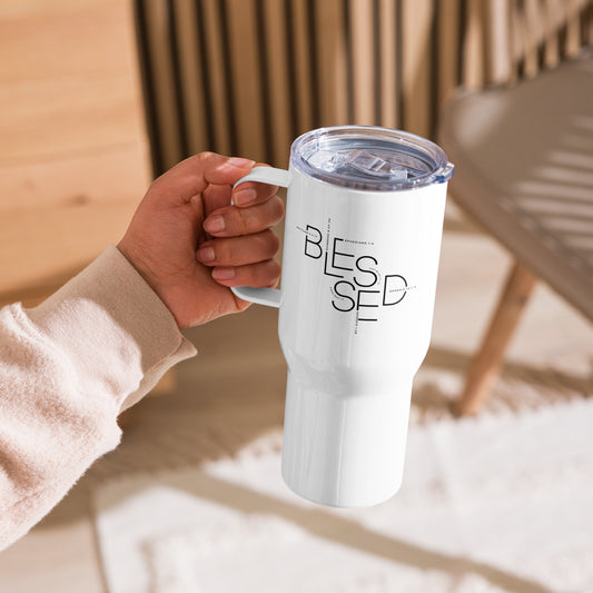 Blessed Travel mug with a handle